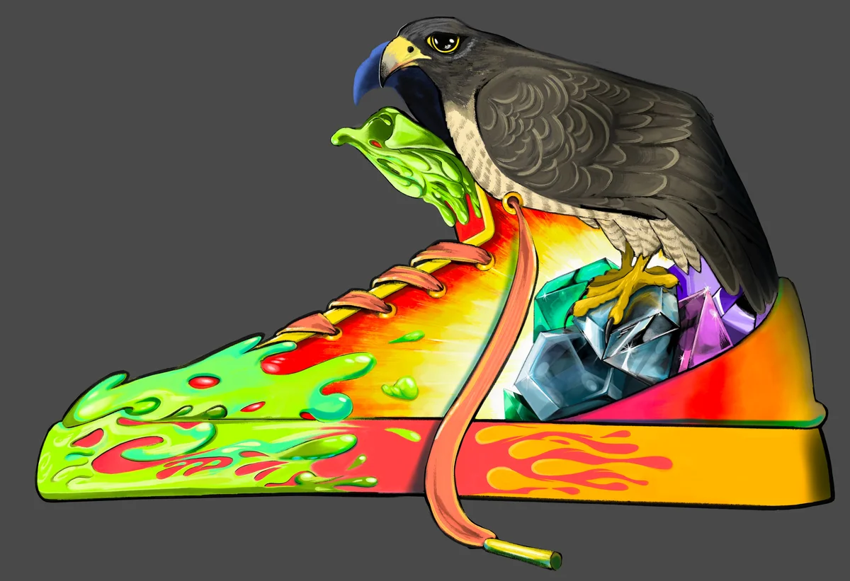 Eagle Sneaker artwork by Alfredo