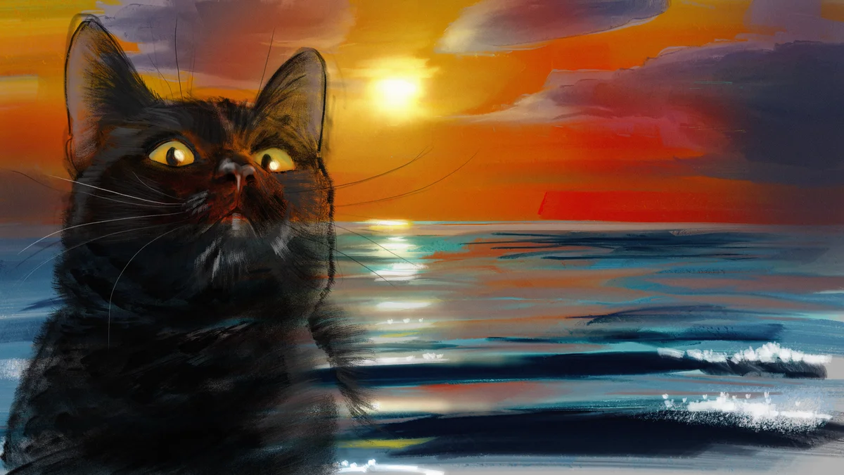Shima at sunset — creature study by Alfredo